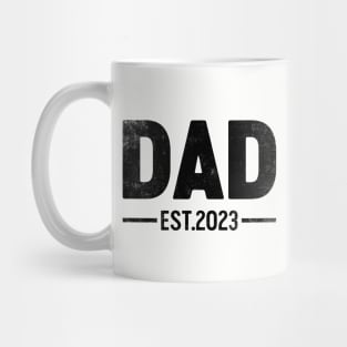 Dad Est 2023 (Black) Funny Father's Day Mug